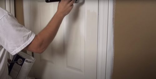 painting a door white